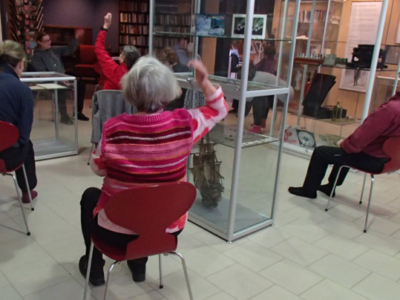Nautelan museolla museojumppa Liiku lähellä-hanke