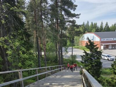 Tarvasjoki kuntoportaat Tarvasjoen jäähalli porrastelu porrastreenit