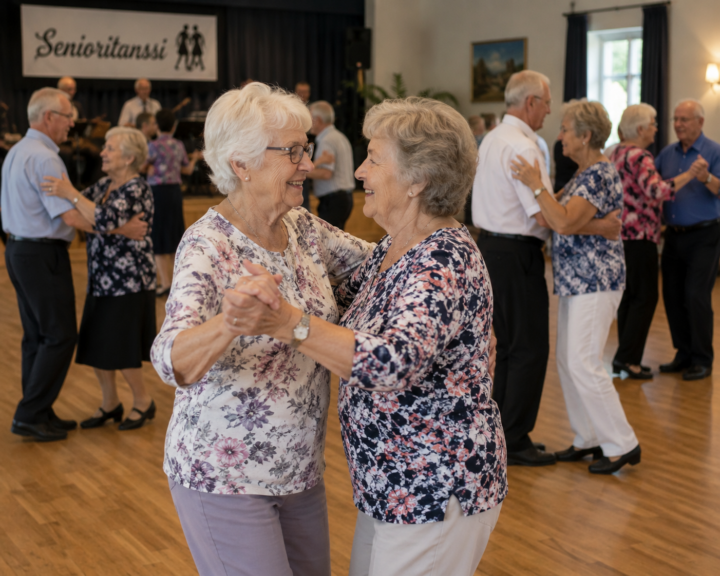 senioritanssi liikunta tanssiliikkuvalieto liikkuvalieto tekoälykuva