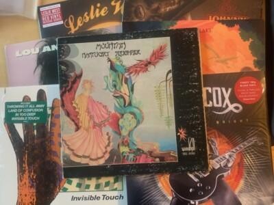 Kuvassa on LP-levyjen kansia.
