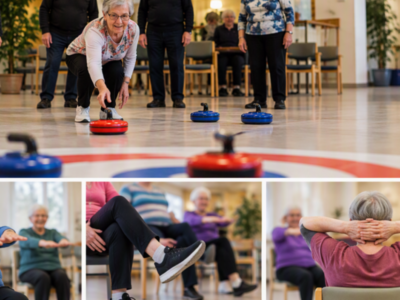 tuolijumppa sisäcurling liikunta seniorit tekoäly